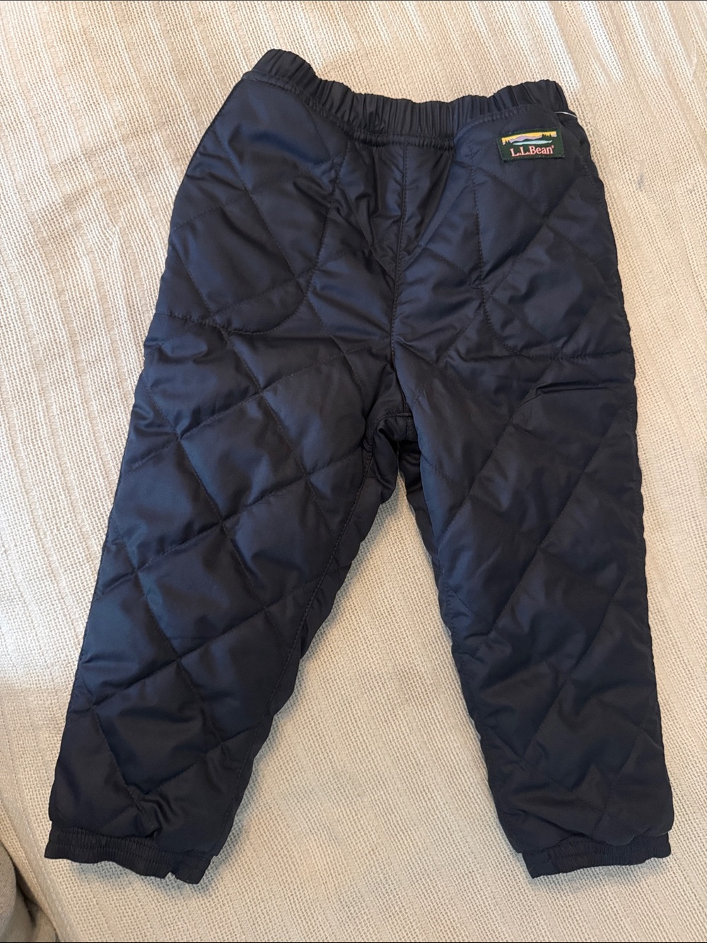 L.L. Bean Kids Quilted Insulated Joggers - Navy Blue